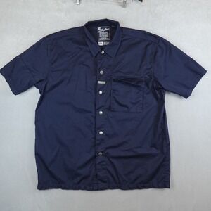 Vintage Karl Kani Jeans Shirt Navy Size XXL 90s Hip Hop Oversized